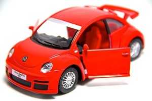  VARDEM KT5058D Volkswagen New Beetle RSİ 1:32 Çek Bırak - Kırmızı