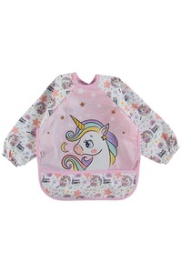 BEBECHI 216272 Bebek Kollu Unicorn Desenli Cepli Önlük (12-36 Ay)