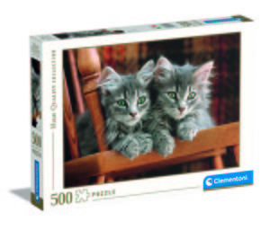 CLEMENTONİ 30545 Yetişkin Puzzle - Puzzle Kittens (500 Parça)