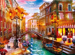  CLEMENTONİ 35063 Yetişkin Puzzle - Sunset Over Venice (500 Parça)