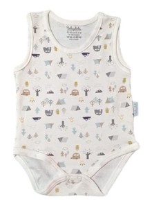  BABYDOLA 13085 Erkek Bebek Üçlü Desenli Mavi Body Set