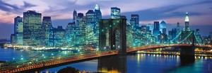  CLEMENTONİ 39434 Yetişkin Panorama Puzzle New York Brooklyn Bridge (1000 Parça)