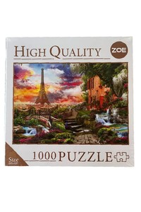 ONUR PUZZLE T107-6 Eiffel Tower and Garden 1000 Pcs Puzzle