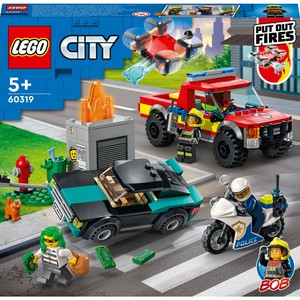 LEGO 60319 Itfaiye Kurtarma Operasyonu ve Polis Takibi