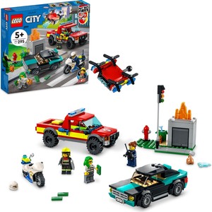  LEGO 60319 Itfaiye Kurtarma Operasyonu ve Polis Takibi