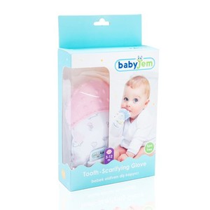  BMB Babyjem ART-612 Bebek Diş Kaşıyıcılı Pembe Kirpi Eldiven