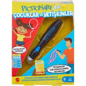 MATTEL HDC66 Pictionary Air Çocuklar ve Yetişkinler İçin Çizim Oyunu, Akıllı Cihazlara Bağlanır, 6 Yaş ve Üzeri İçin