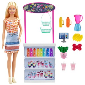  MATTEL GRN75 Sarışın Bebekli Smoothie Bar Oyun Seti