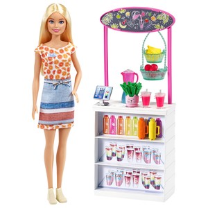  MATTEL GRN75 Sarışın Bebekli Smoothie Bar Oyun Seti