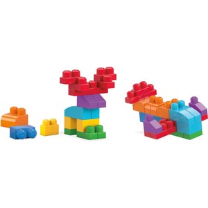  MATTEL CYP67 Mega Bloks First Builders 60'lı Blok Torbaları (Mavi)