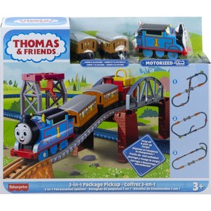 MATTEL HGX64 Thomas ve Arkadaşları 3'ü 1 Arada Kargo Macerası Oyun Seti ve Motorlu Thomas, Okul Öncesi Çağdaki 3 Yaş ve Üzeri Ço