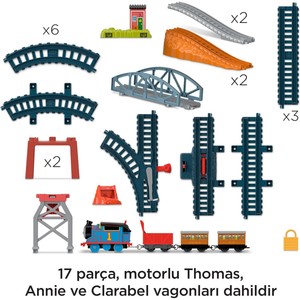  MATTEL HGX64 Thomas ve Arkadaşları 3'ü 1 Arada Kargo Macerası Oyun Seti ve Motorlu Thomas, Okul Öncesi Çağdaki 3 Yaş ve Üzeri Ço