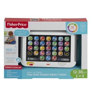 MATTEL CLK64 Fisher Price Eğlen & Öğren Yaşa Göre Gelişim Eğitici Tablet (Türkçe)