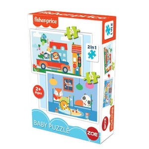 ONUR PUZZLE 26045 Fisher Price 2 in 1 Baby Puzzle